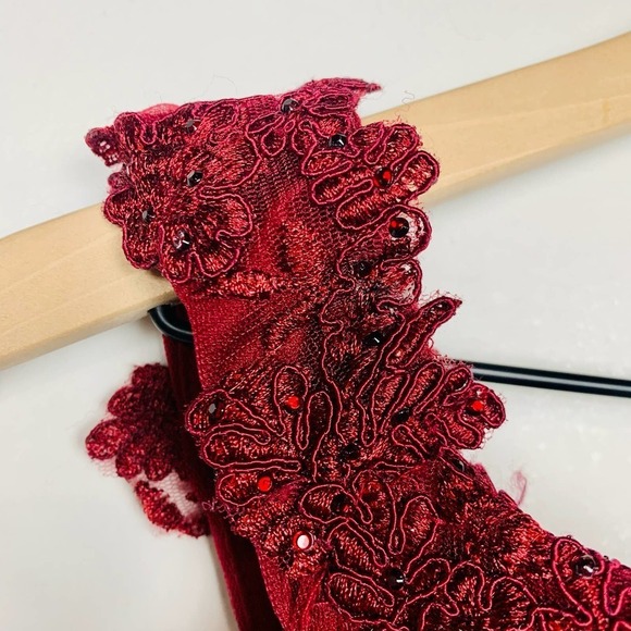 #50 Dancing Queen | Sheer Floral Embroidered Off Shoulder Prom Dress DQ-2274 - Picture 7 of 16